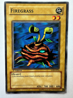 Yugioh Firegrass LOB-E014 Common 1st Edition Good Condition A1 - Image 1