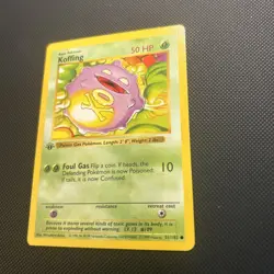 Pokemon Koffing 51/102 1st Edition Shadowless Base Set Card Unplayed Near Mint - Image 2