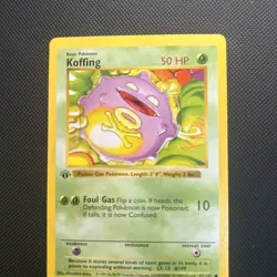 Pokemon Koffing 51/102 1st Edition Shadowless Base Set Card Unplayed Near Mint - Image 5