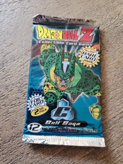 DragonBall Z Cell Saga 12 Card Booster Pack Vintage (2001) Factory Sealed - Image 1