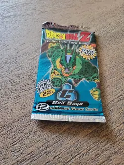 DragonBall Z Cell Saga 12 Card Booster Pack Vintage (2001) Factory Sealed - Image 2