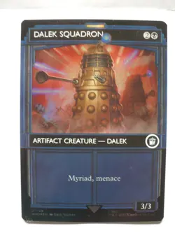Dr Who Magic The Gathering Showcase Surge Foil Card Dalek Squadron 1129 - Image 1
