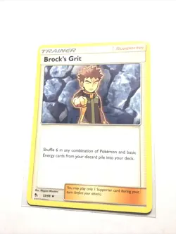 BROCK'S GRIT - 53/68 - Hidden Fates - Pokemon Card - NM - Image 1