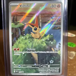 Victini SVP 208 Pokemon TCG SV Promo Card Illustration Collection Rare IR NM - Image 1