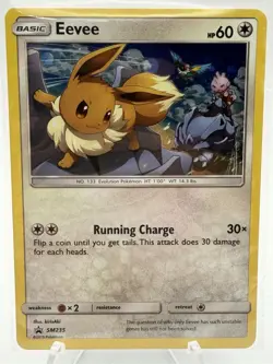 Pokemon Eevee TCG SM235 Sun & Moon Black Star Promo Holo Card LP - Image 2