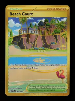 Beach Court 263/182 Hyper Rare Paradox Rift Pokemon Cards - Image 1