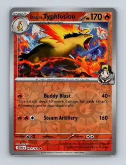Ethan's Typhlosion 034 Pokemon Destined Rivals Reverse Holo Rare Card NM+ (a) - Image 1