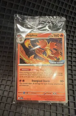 Delphox 013/086 Stamped Promo Card New Sealed Pokemon Chaos Rising - Image 1