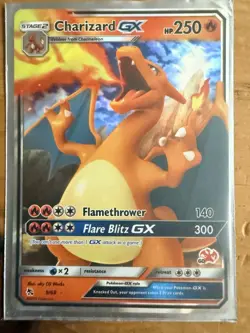 Pokemon TCG Foil 3-Card Lot Charizard GX/Reshiram & Charizard GX + DCE - Image 1