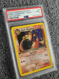 2000 Pokemon Rocket 1st Edition - Dark Charizard Holo 4/82 PSA 9 MINT - Image 3