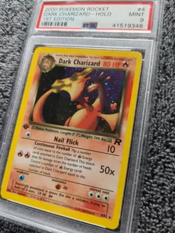 2000 Pokemon Rocket 1st Edition - Dark Charizard Holo 4/82 PSA 9 MINT - Image 4