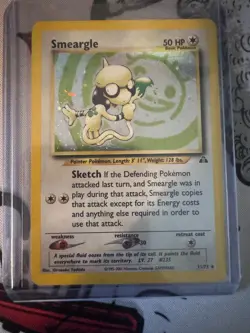 Smeargle 11/75 - Neo Discovery Holo Pokemon Card - LP - Image 1