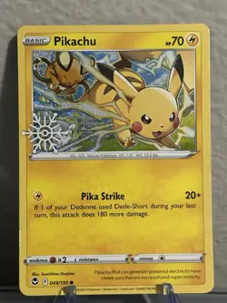 Pikachu - (Holiday Calendar) 049/195 Cards & Products Holo Swirl!💫💫 - Image 4