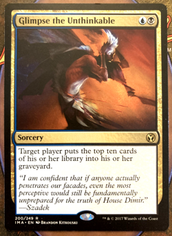 MTG Glimpse the Unthinkable - Iconic Masters #200 LP Rare Magic: The Gathering - Image 1