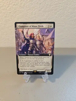 MTG Champions Of Minas Tirith Extended Art LP Commander Lord Of The Rings LTC - Image 1