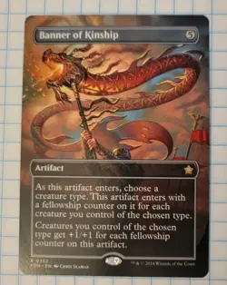Banner of Kinship - Borderless - English Foundations MTG Magic Artifact FDN - Image 1