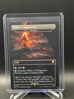 VALLEY OF GORGOROTH (WASTELAND) - MtG - LOtR COMMANDER - NM Regular - Image 1