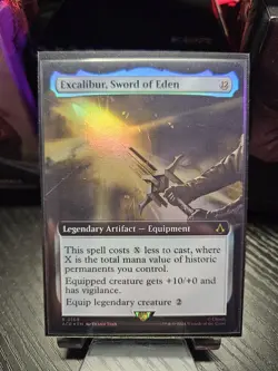 MtG Excalibur, Sword Of Eden Extended Art Foil NM - Image 1