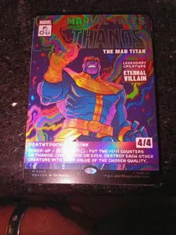 Thanos, The Mad Titan (Borderless) (0400) Marvel Super Heroes Foil - Image 3