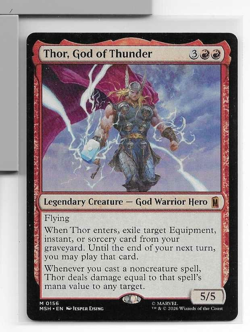 Thor, God of Thunder - Marvel Super Heroes - MTG - Magic the Gathering - Mythic - Image 1