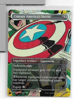 Captain America's Shield (Borderless) (Foil) (0317) - Marvel Super Heroes - MTG - Image 1