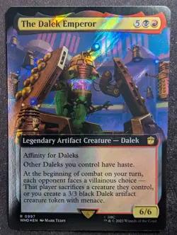 The Dalek Emperor - Surge Foil Extended - UB Doctor Who (MTG) - Image 1