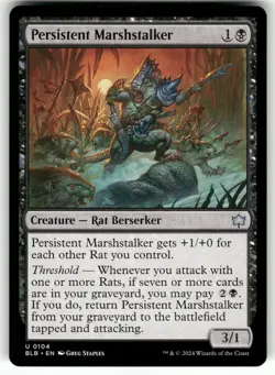 Persistent Marshstalker #104 (NM) Bloomburrow BLB Magic MTG - Image 1