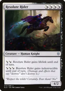NM - Resolute Rider [ELD - 214] Throne of Eldraine - Image 1
