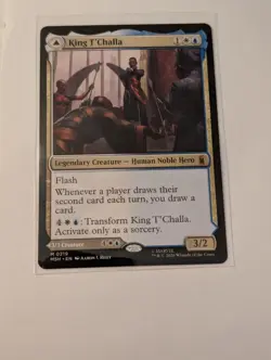 MTG Magic the Gathering King T'Challa (219/522) Marvel Super Heroes NM - Image 1