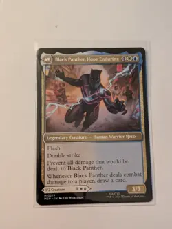 MTG Magic the Gathering King T'Challa (219/522) Marvel Super Heroes NM - Image 2