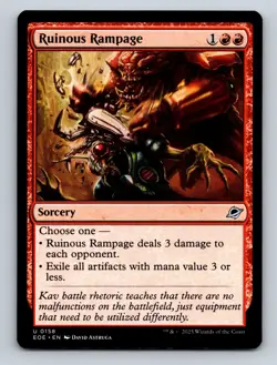 MTG Ruinous Rampage 158 Edge of Eternities Regular - Image 1
