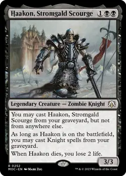 NM - Haakon, Stromgald Scourge [MOC - 252] Commander: March of the Machine - Image 1
