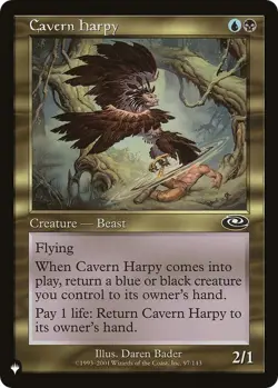 NM Cavern Harpy, MTG, The List, Magic the Gathering, 97 - Image 1