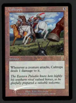 ***FOIL Caltrops*** MTG 7th Edition Magic Kid Icarus - Image 1