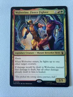 Wolverine, Fierce Fighter - Foil MSH NM MTG - Image 1
