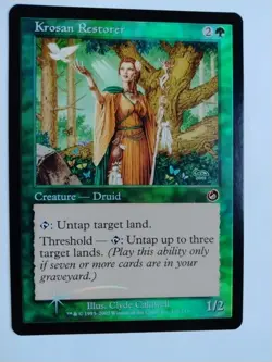 Krosan Restorer 2002 Torment FOIL Green Common Creature - Druid MTG NM - Image 1