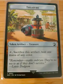MTG Treasure Token 0002 Jurassic World (Lost Caverns of Ixalan) M/NM - Image 1