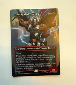 Wizards of the Coast - MTG Marvel Super Heroes Thor, God of Thunder 0369 Foil - Image 1