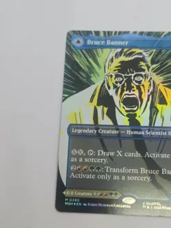 MTG Marvel Super Heroes Bruce Banner The Incredible Hulk M 0390 Foil Borderless - Image 2