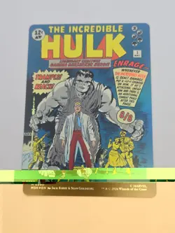 MTG Marvel Super Heroes Bruce Banner The Incredible Hulk M 0390 Foil Borderless - Image 4