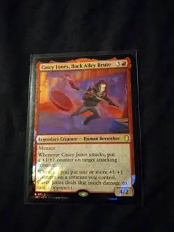 CASEY JONES, BACK ALLEY BRUTE SURGE FOIL - Rare - TMC TMNT Commander MTG - Image 1