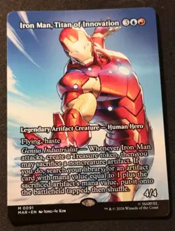 Iron Man, Titan Of Innovation - Borderless - MAR - MTG - NM - EN - 0091 - Image 1