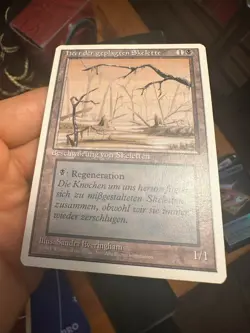 German Misprint Drudge Skeletons Swamp With Regenerate • Pack Fresh • Mtg 1291 - Image 3