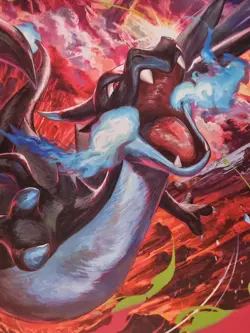 Pokemon Phantasmal Flames Charizard MEGA X UPC Playmat - Rubber Play mat New! - Image 1