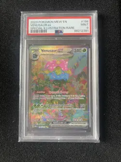 Pokemon TCG Venusaur EX 151 Special Illustration Rare 198/165 PSA 9 Mint - Image 1