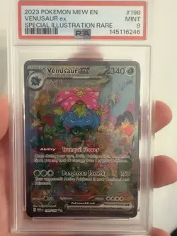 Pokemon TCG Venusaur EX 151 Special Illustration Rare 198/165 PSA 9 Mint - Image 1