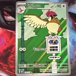 Pokemon Pidgeotto 208/197 Illustration Rare Holo Full Art SV03 Obsidian Flames - Image 1