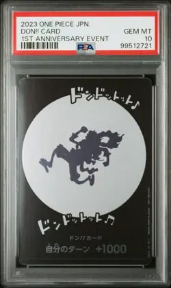 PSA 10 2023 JAPANESE PROMOS DON!! CARD 1ST ANNIVERSARY EVENT ONE PIECE - Image 1