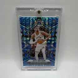 Panini 2023-24 Mosaic Victor Wembanyama City Edition Rookie Blue Reactive #282 - Image 1