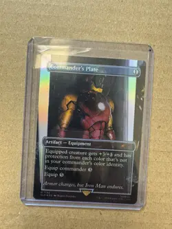 Commander's Plate FOIL (SLD 1733) MTG Marvel Iron Man Secret Lair - Image 1